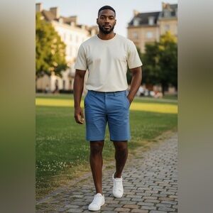 Create Unison Golf Shorts In Blue Size Large NWOT